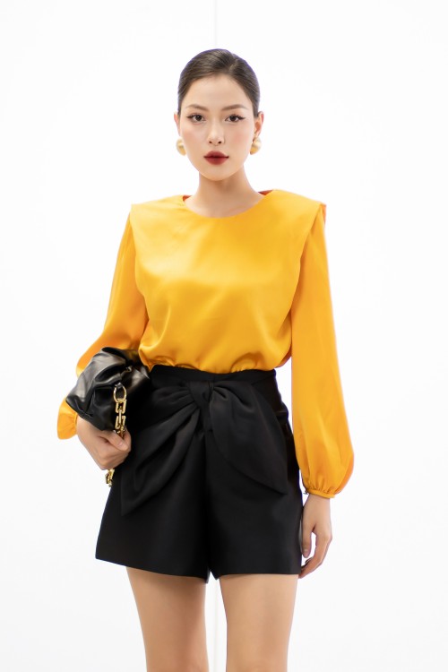 Sixdo Long Sleeves Silk Top 1